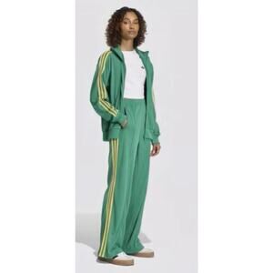 NEW ADIDAS ORIGINALS FIREBIRD LOOSE Women's XL Track Pants Green/ Yellow